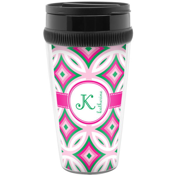 Custom Linked Circles & Diamonds Acrylic Travel Mug without Handle (Personalized)