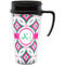 Linked Circles & Diamonds Acrylic Travel Mug with Handle (Personalized)