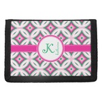 Linked Circles & Diamonds Trifold Wallet (Personalized)
