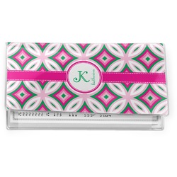 Linked Circles & Diamonds Vinyl Checkbook Cover (Personalized)