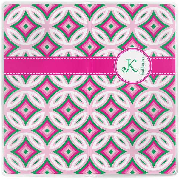 Linked Circles & Diamonds Vinyl Document Wallet - Apvl