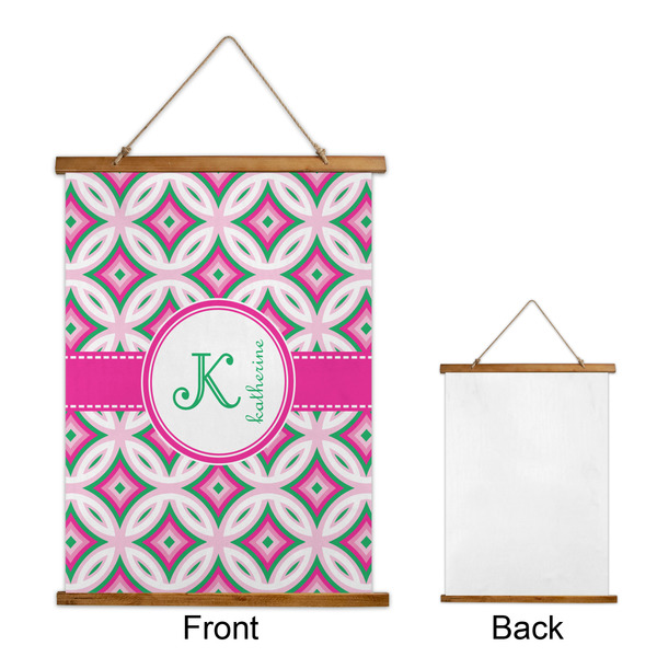 Linked Circles & Diamonds Wall Hanging Tapestry - Portrait - APPROVAL