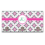 Linked Circles & Diamonds Wall Mounted Coat Rack (Personalized)