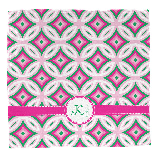Linked Circles & Diamonds Washcloth - Front - No Soap