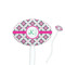 Linked Circles & Diamonds Oval Plastic Stir Sticks (Personalized)
