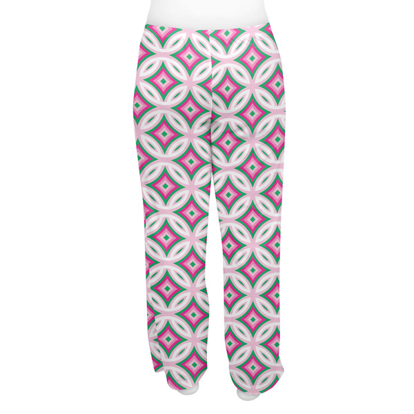 Linked Circles & Diamonds Women's Pj on model - Back