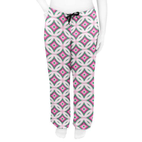 Linked Circles & Diamonds Women's Pj on model - Front