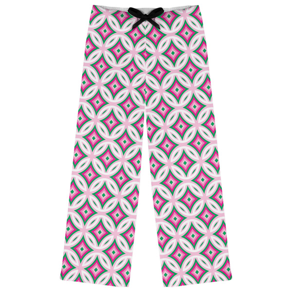 Custom Linked Circles & Diamonds Womens Pajama Pants - M