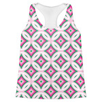 Linked Circles & Diamonds Womens Racerback Tank Top - X Large