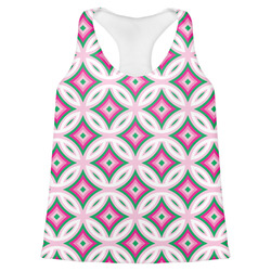 Linked Circles & Diamonds Womens Racerback Tank Top
