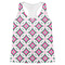 Linked Circles & Diamonds Womens Racerback Tank Top