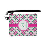 Linked Circles & Diamonds Wristlet ID Case w/ Name and Initial