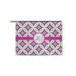 Linked Circles & Diamonds Zipper Pouch - Small - 8.5"x6" (Personalized)