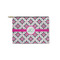 Linked Circles & Diamonds Zipper Pouch Small (Front)