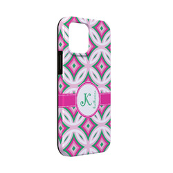 Linked Circles & Diamonds iPhone Case - Rubber Lined - iPhone 13 Mini (Personalized)