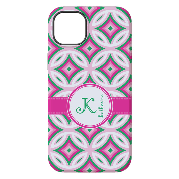Linked Circles & Diamonds iPhone 14 Plus Tough Case - Back