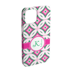 Linked Circles & Diamonds iPhone Case - Plastic - iPhone 15 (Personalized)