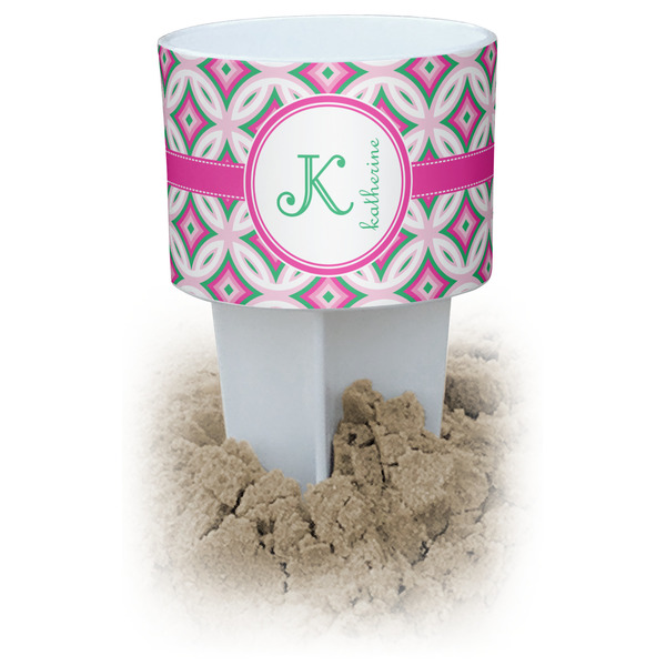 Custom Linked Circles & Diamonds Beach Spiker Drink Holder (Personalized)