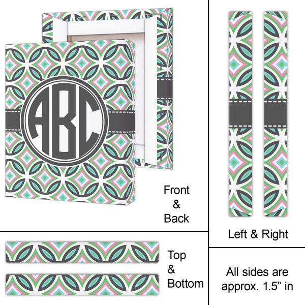 Geometric Circles 11x14 - Canvas Print - Approval