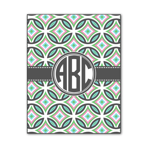 Custom Geometric Circles Wood Print - 11x14 (Personalized)