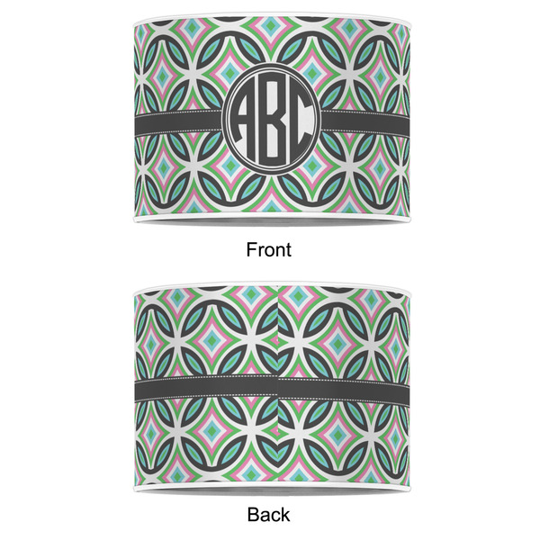 Geometric Circles 12" Drum Lampshade - APPROVAL (Poly Film)