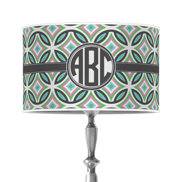 Custom Geometric Circles 12" Drum Lamp Shade - Poly-film (Personalized)