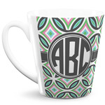 Geometric Circles 12 Oz Latte Mug (Personalized)