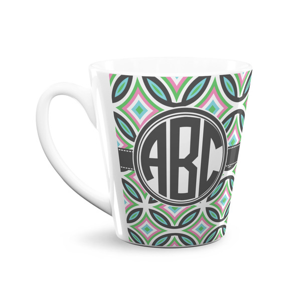 Geometric Circles 12 Oz Latte Mug - Front