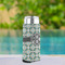 Geometric Circles Can Cooler - Tall 12oz - In Context