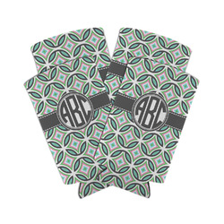 Geometric Circles Can Cooler (tall 12 oz) - Set of 4 (Personalized)