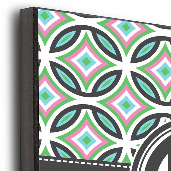 Geometric Circles 12x12 Wood Print - Closeup