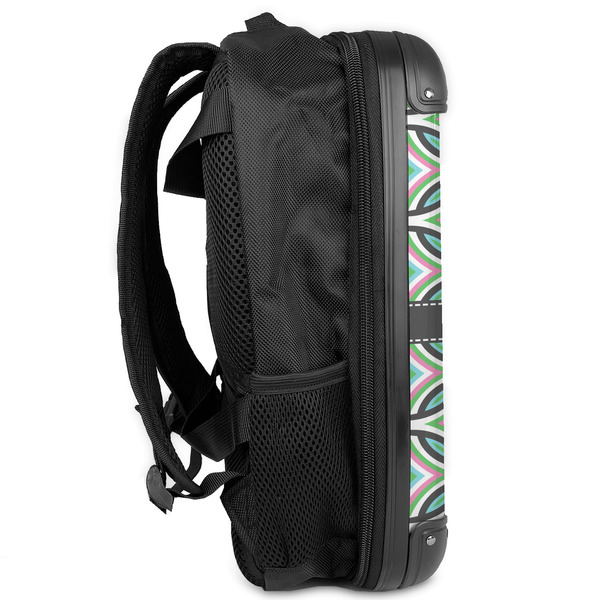 Geometric Circles 13" Hard Shell Backpacks - Side View