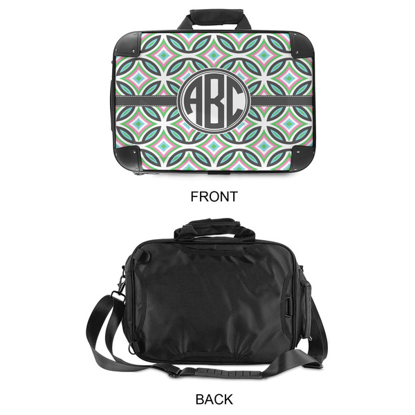 Geometric Circles 15" Hard Shell Briefcase - APPROVAL