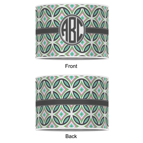 Geometric Circles 16" Drum Lampshade - APPROVAL (Poly Film)