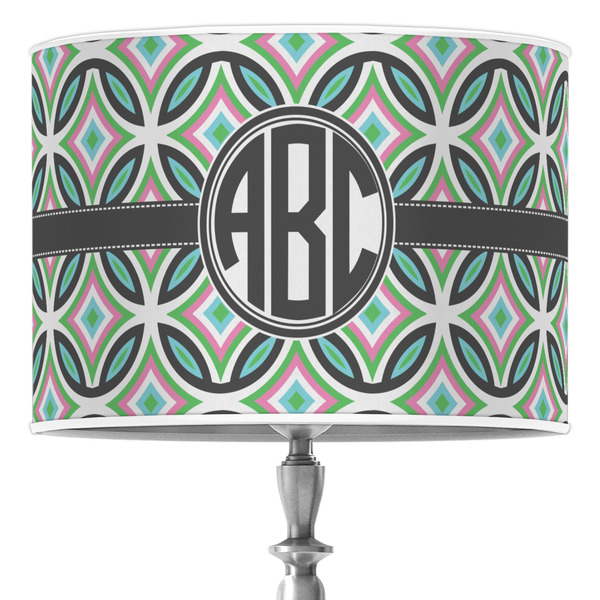 Custom Geometric Circles Drum Lamp Shade (Personalized)