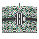 Geometric Circles 16" Drum Pendant Lamp - Fabric (Personalized)