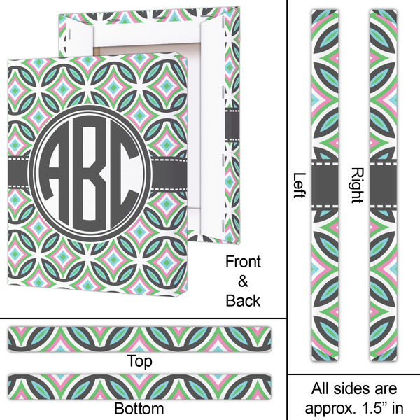 Geometric Circles 16x20 - Canvas Print - Approval