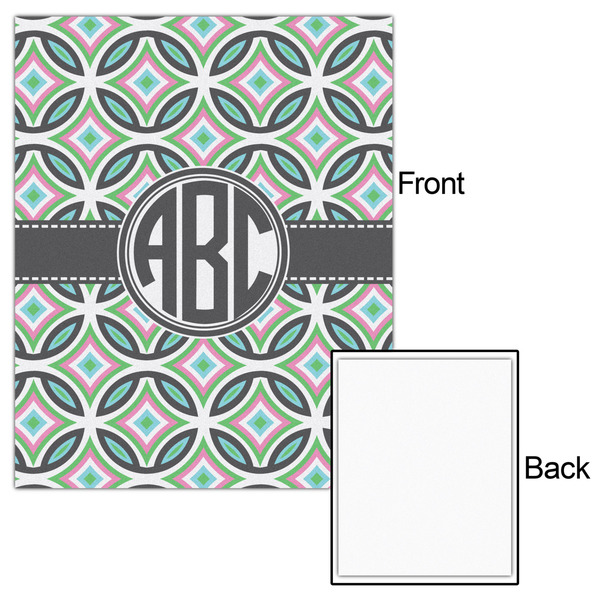 Geometric Circles 16x20 - Matte Poster - Front & Back