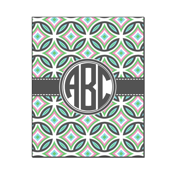 Custom Geometric Circles Wood Print - 16x20 (Personalized)