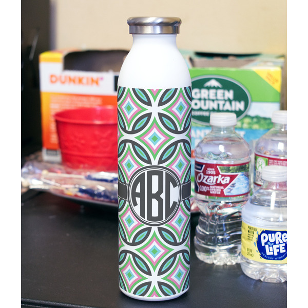 Geometric Circles 20oz Water Bottles - Full Print - In Context