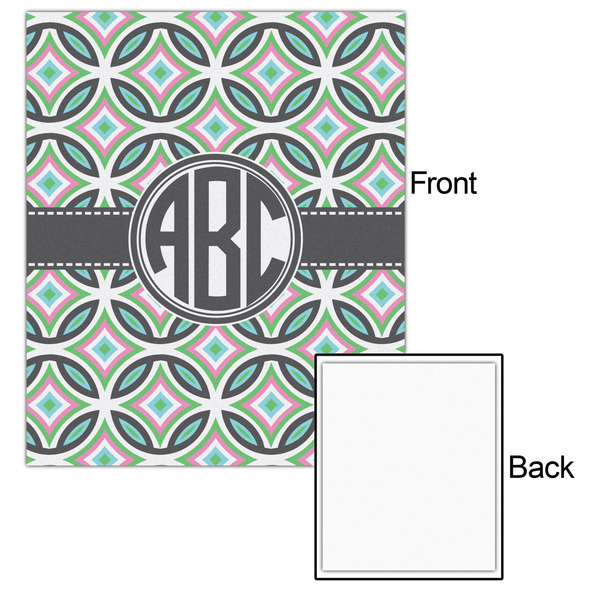 Geometric Circles 20x24 - Matte Poster - Front & Back