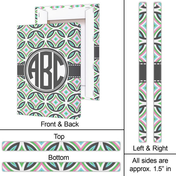 Geometric Circles 20x30 - Canvas Print - Approval