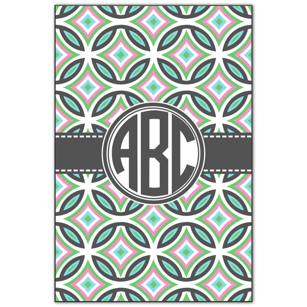 Custom Geometric Circles Wood Print - 20x30 (Personalized)
