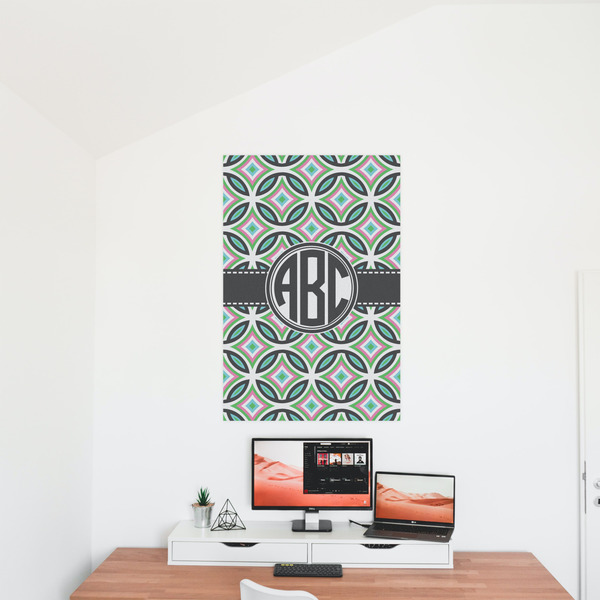 Geometric Circles 24x36 - Matte Poster - On the Wall