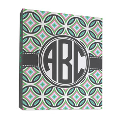 Geometric Circles 3 Ring Binder - Full Wrap - 1" (Personalized)