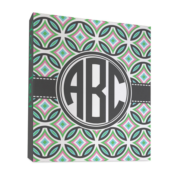 Geometric Circles 3 Ring Binders - Full Wrap - 1" - FRONT