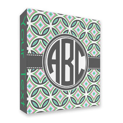 Geometric Circles 3 Ring Binder - Full Wrap (Personalized)