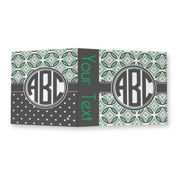Geometric Circles 3 Ring Binders - Full Wrap - 2" - OPEN OUTSIDE