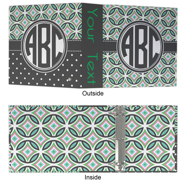 Geometric Circles 3 Ring Binders - Full Wrap - 3" - APPROVAL