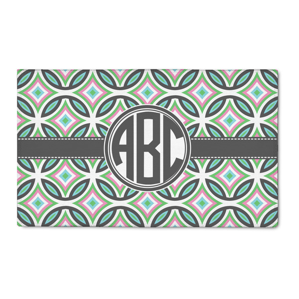 Custom Geometric Circles 3' x 5' Indoor Area Rug (Personalized)